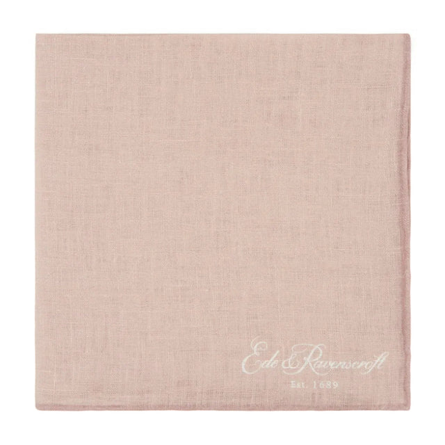 Pink Linen Pocket Square