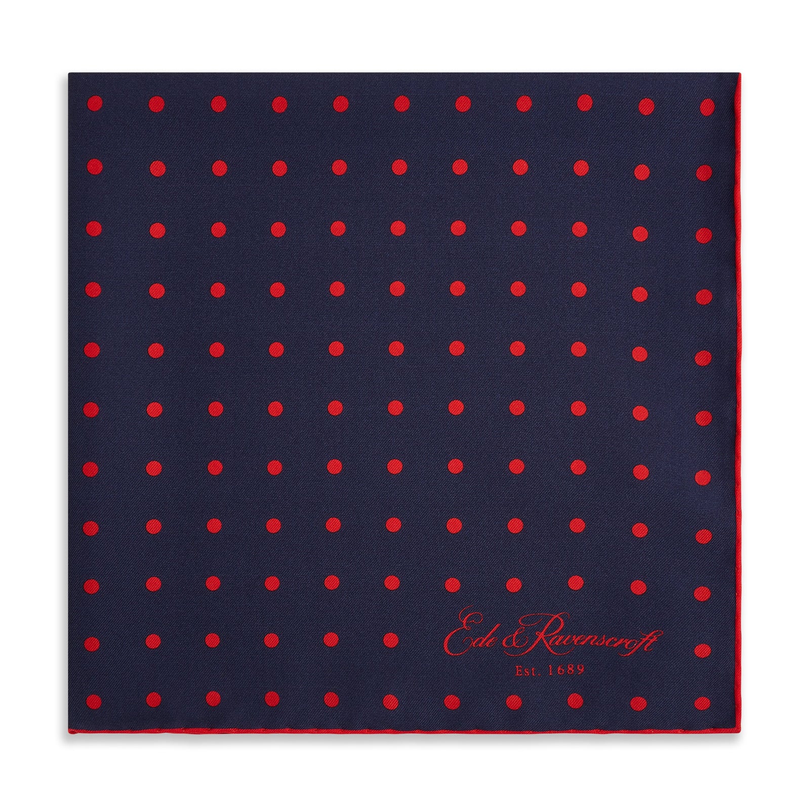 Churchill Silk Spot Pocket Square