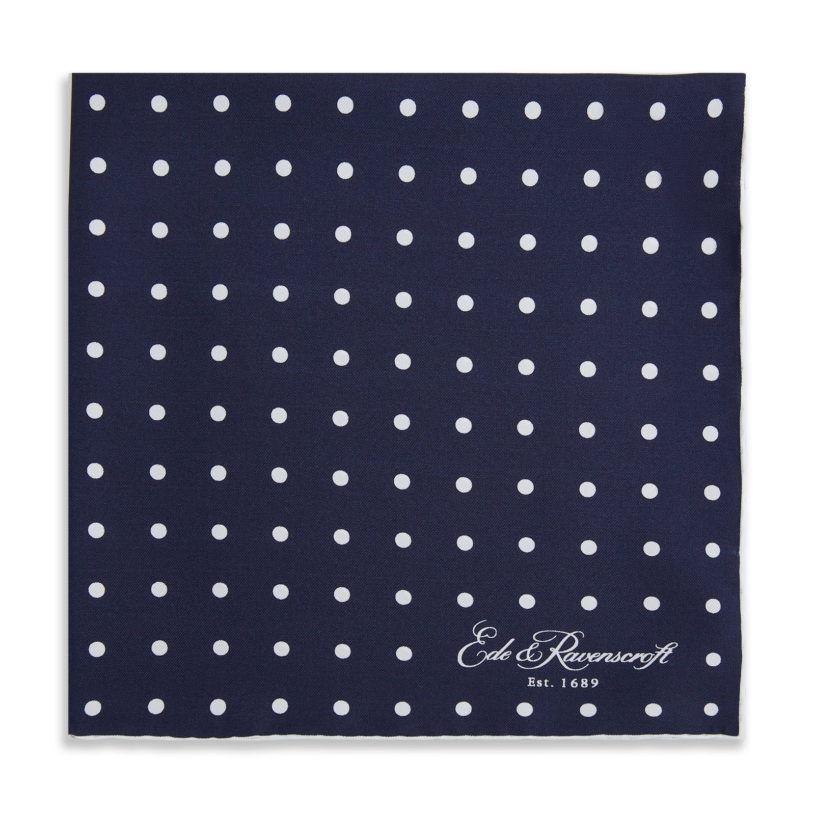 Churchill Silk Spot Pocket Square