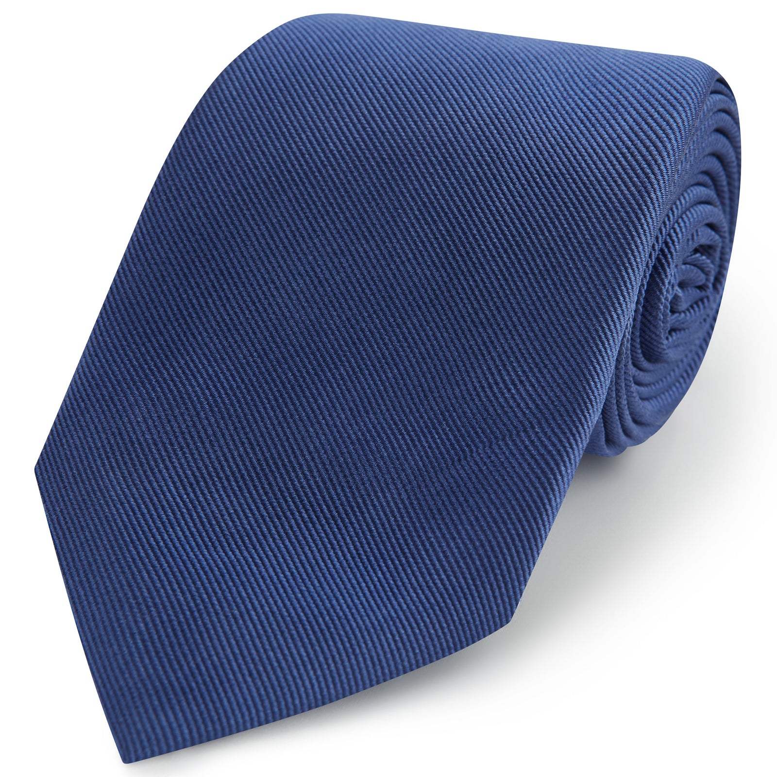 Dark Blue Heavy Twill Woven Silk Tie