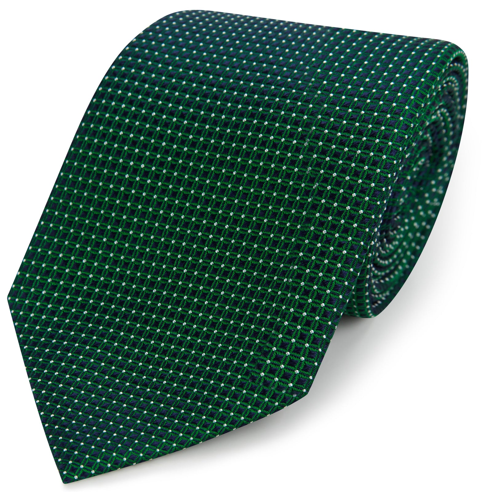 Green Circle Diamond Woven