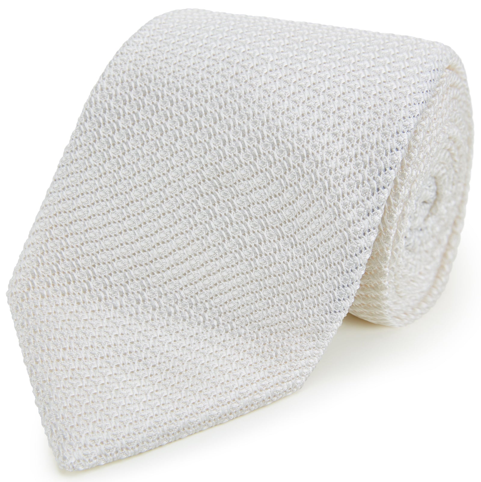 Ivory Grenadine Silk Tie