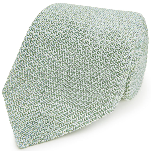 Sage Green Grenadine Silk Tie