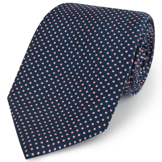 Spot Printed Silk Tie