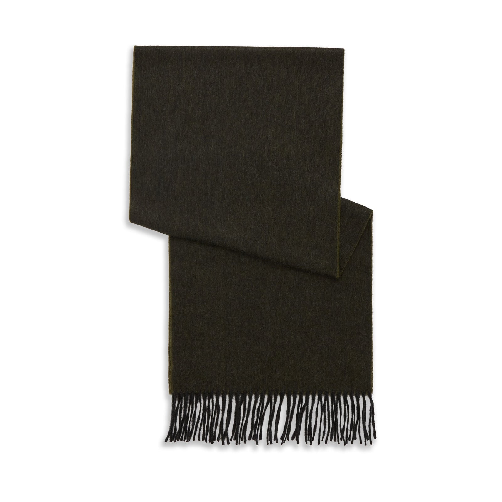 And Green Tonal Reversible Cashmere Scarf