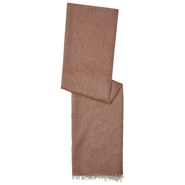 Rust Lightweight Twill Silk Cashmere Scarf