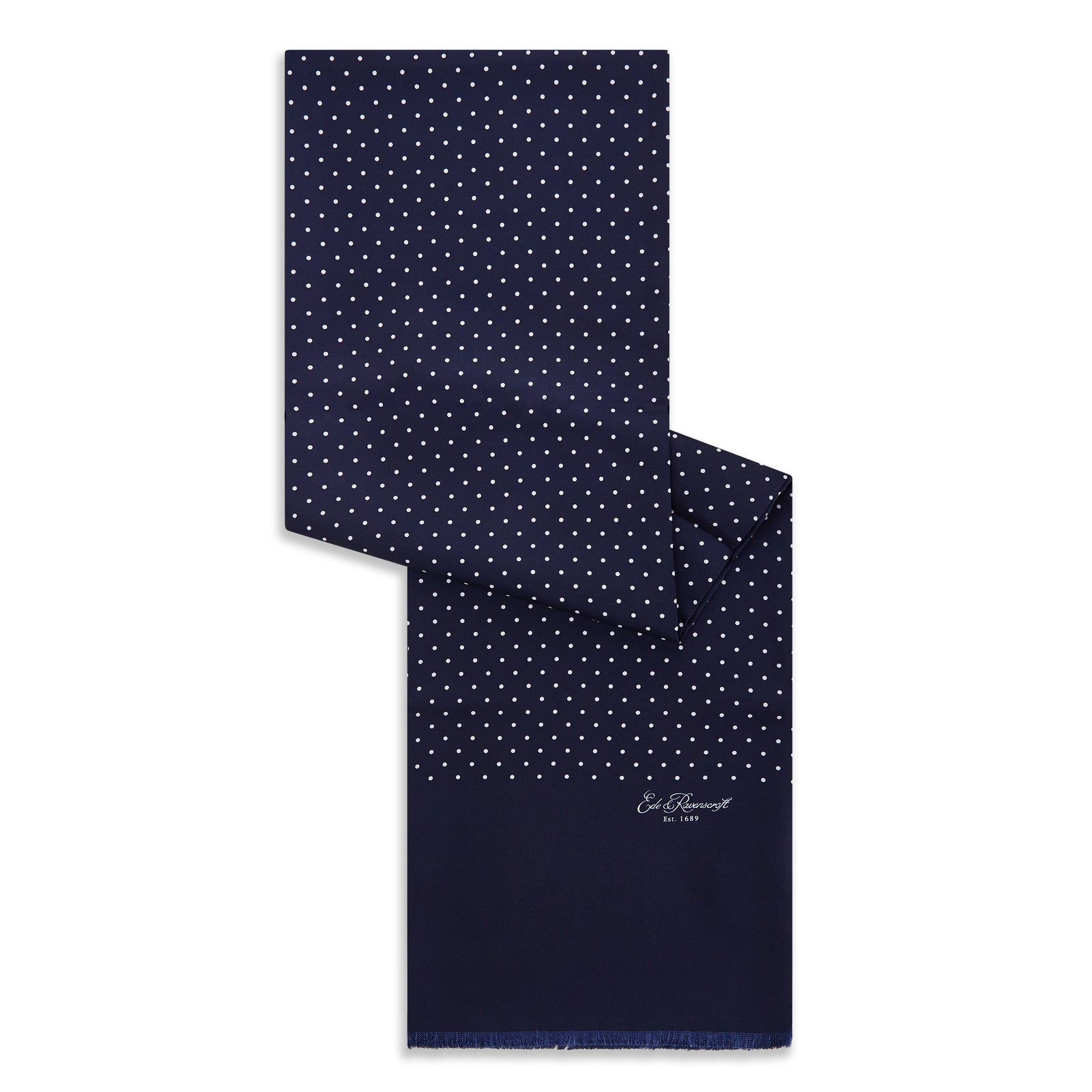 And Spot Printed Silk Scarf