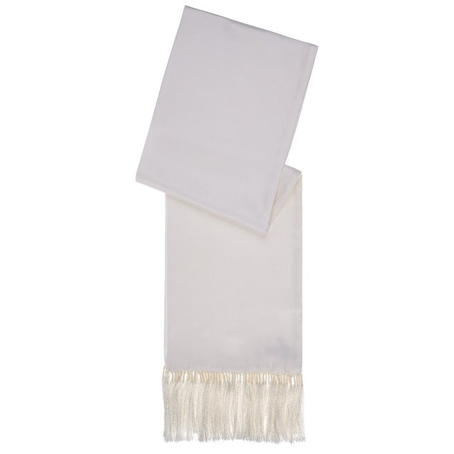 Ivory Heavy Twill Silk Scarf