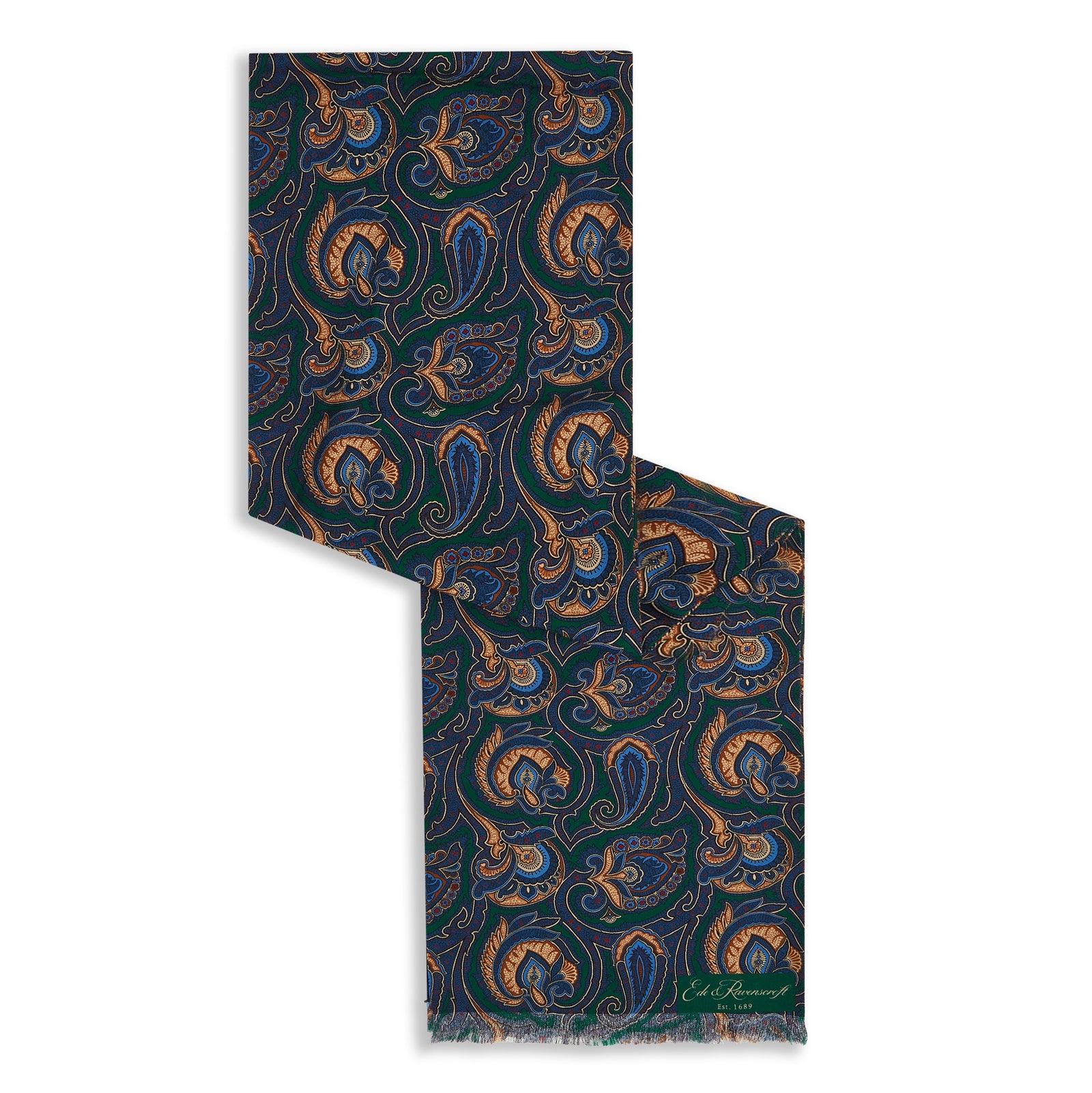 Paisley Madder Silk Scarf