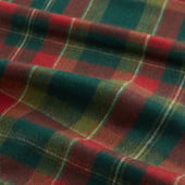 And Orange Check Lambswool Cashmere Scarf