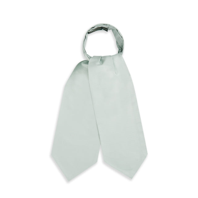 Pale Green Micro Textured Silk Cravat