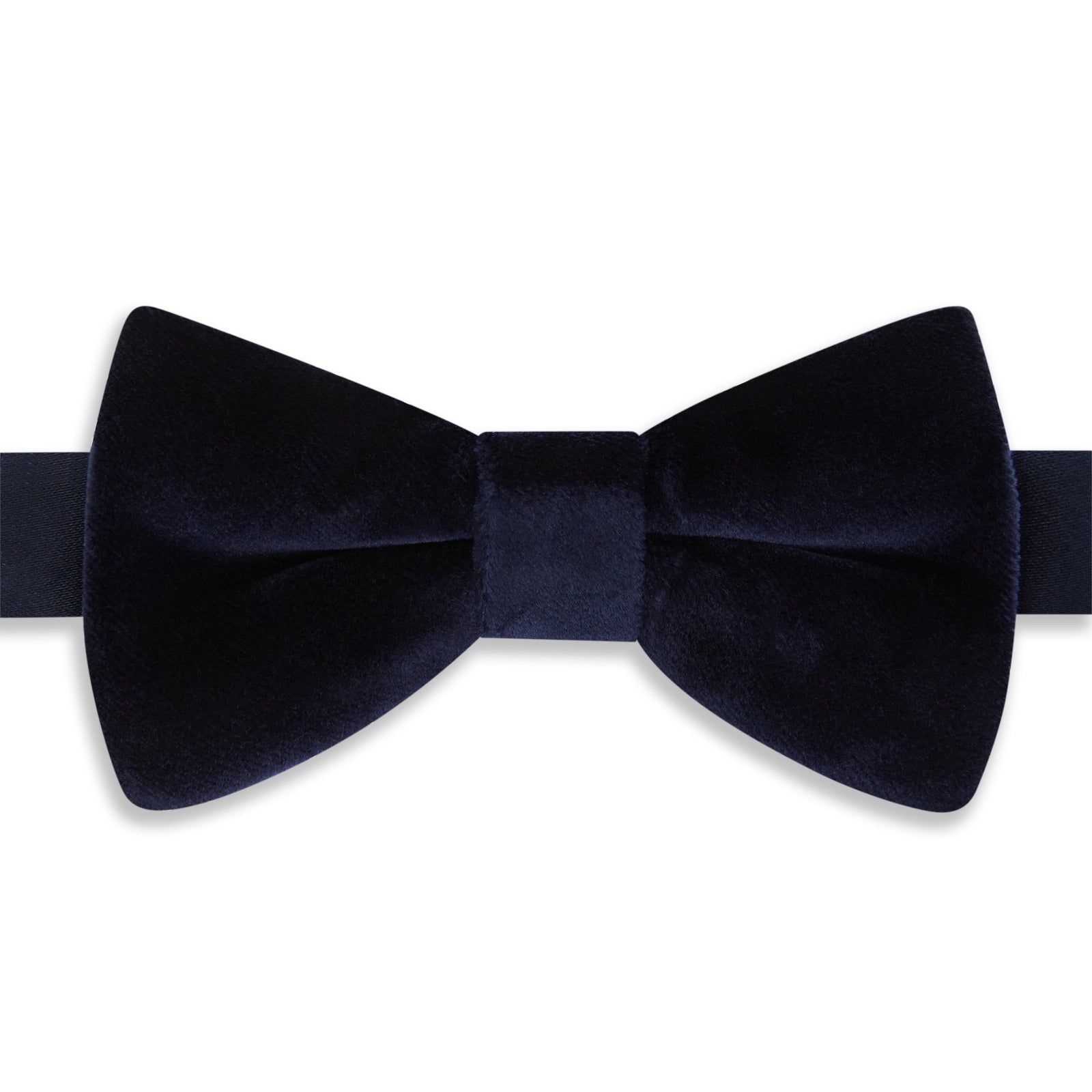 Navy Velvet Pre-Tied Bow Tie