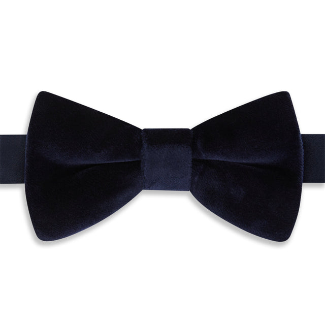 Navy Velvet Pre-Tied Bow Tie