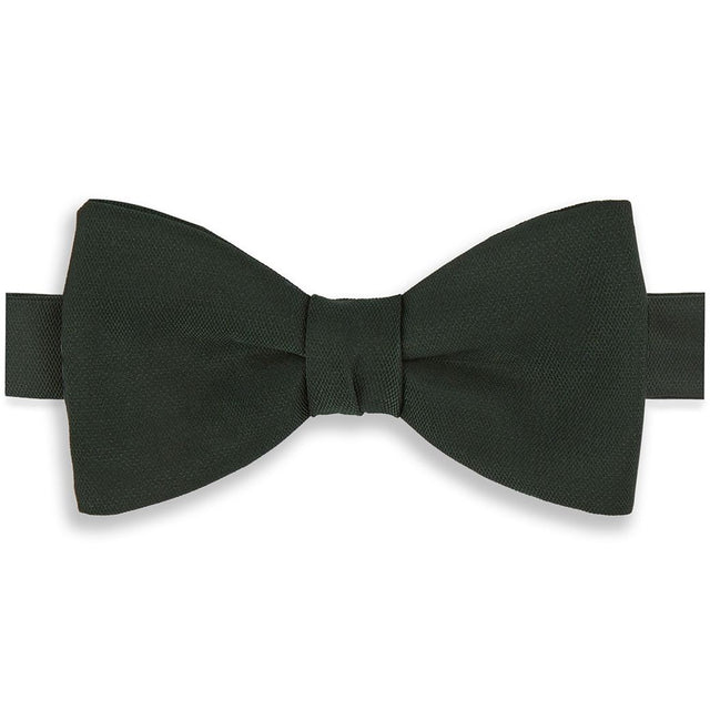 Green Barathea Silk Pre-Tied Bow Tie