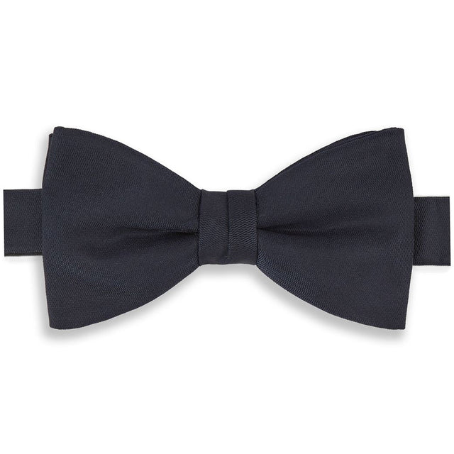 Navy Barathea Pre-Tied Silk Bow Tie