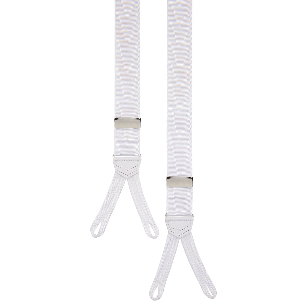 White 32mm Moire Braces
