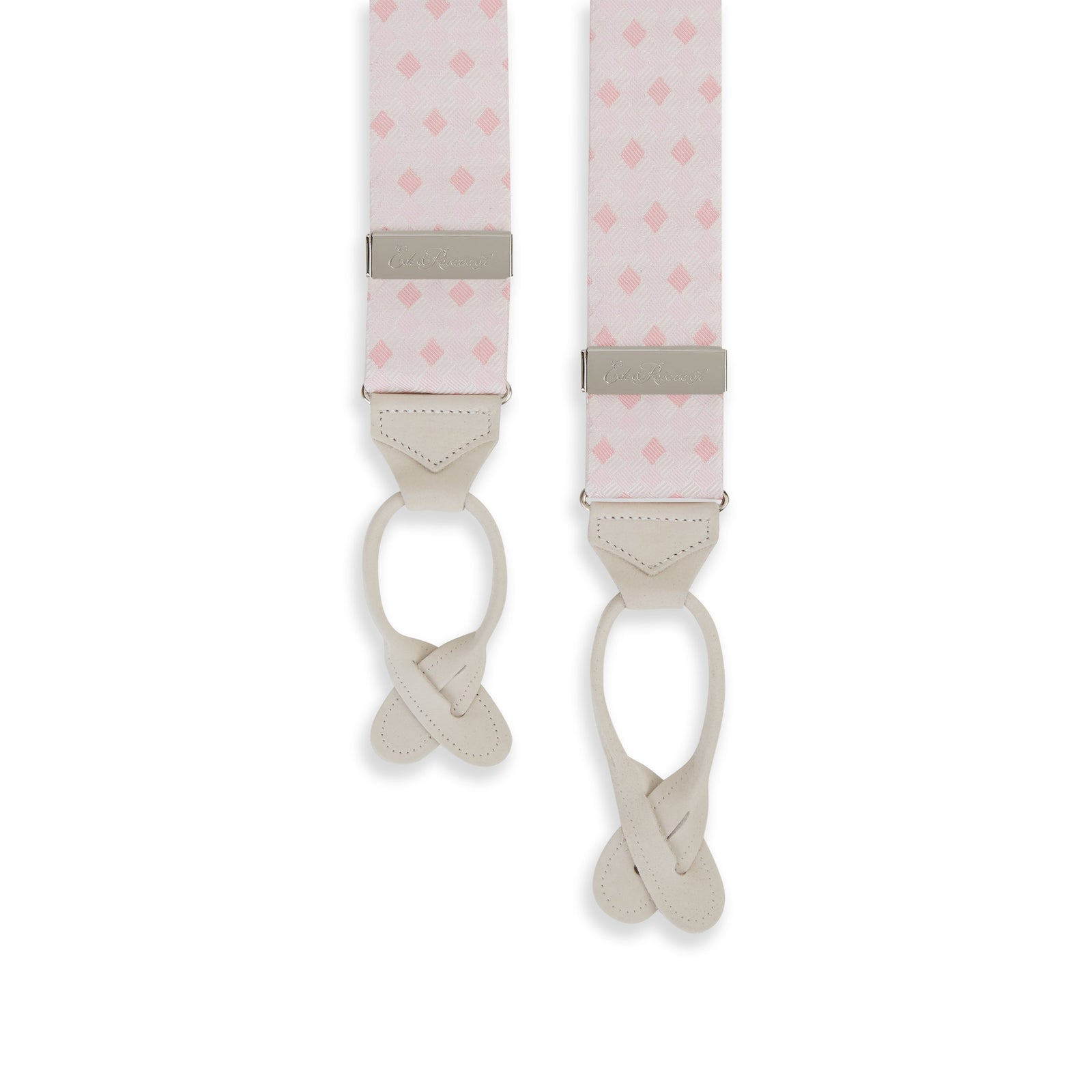 And White Harlequin Silk Brace