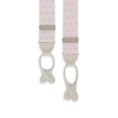 Pink and White Harlequin Silk Brace