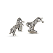 Antique Silver Cantering Horse Cufflinks