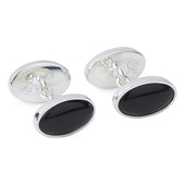 Silver and onyx Cufflinks