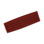 Rust Grosgrain Silk and Cotton Cummerbund