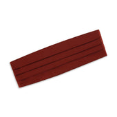 Rust Grosgrain Silk and Cotton Cummerbund
