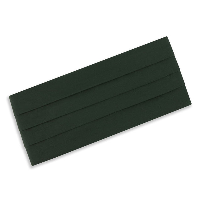 Green Barathea Silk Cummerbund