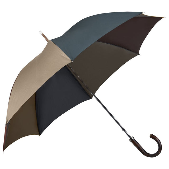 Dark Chestnut Four Colour Panel Umbrella
