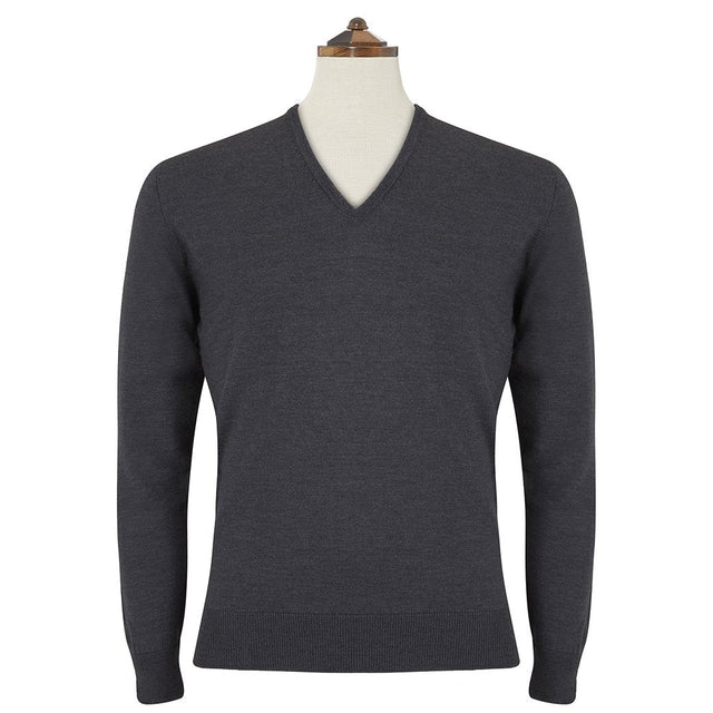 Kendrick Charcoal V Neck Pullover