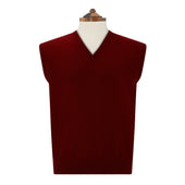 Kirton Burgundy Knitted Cashmere Vest