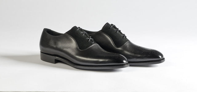 Althorp - Black Calf Black Suede