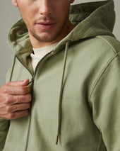 Men S Classic Full Zip Pale