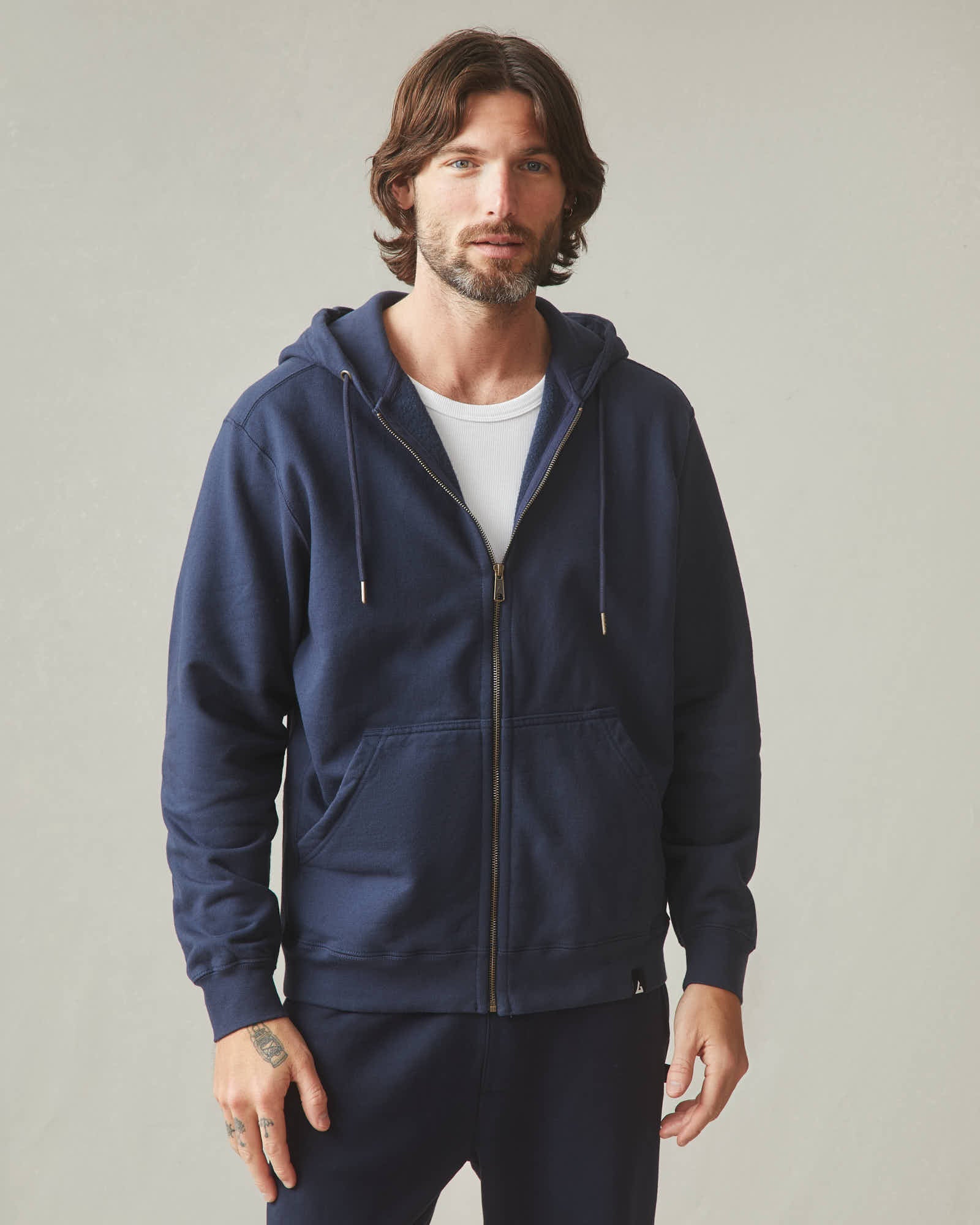 Men S Relaxed Classic Full Zip Oxford