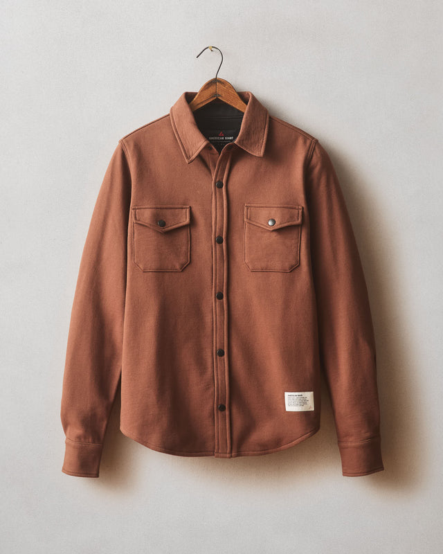 Men S Redwood Fleece Overshirt Cappuccino