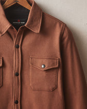 Men S Redwood Fleece Overshirt Cappuccino