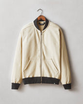 Men's Fleece Bomber Jacket - Khaki