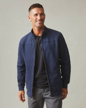 Men S Moto Full Zip Oxford