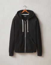 Men's Midweight Full Zip - Black