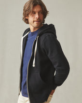 Men's Midweight Full Zip - Black
