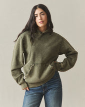 Unisex American Vintage Pullover Mineral Wash Deep