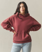 Unisex American Vintage Pullover - Mineral Wash Pomegranate