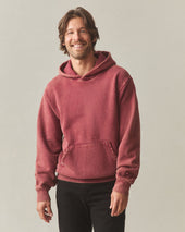 Unisex American Vintage Pullover - Mineral Wash Pomegranate