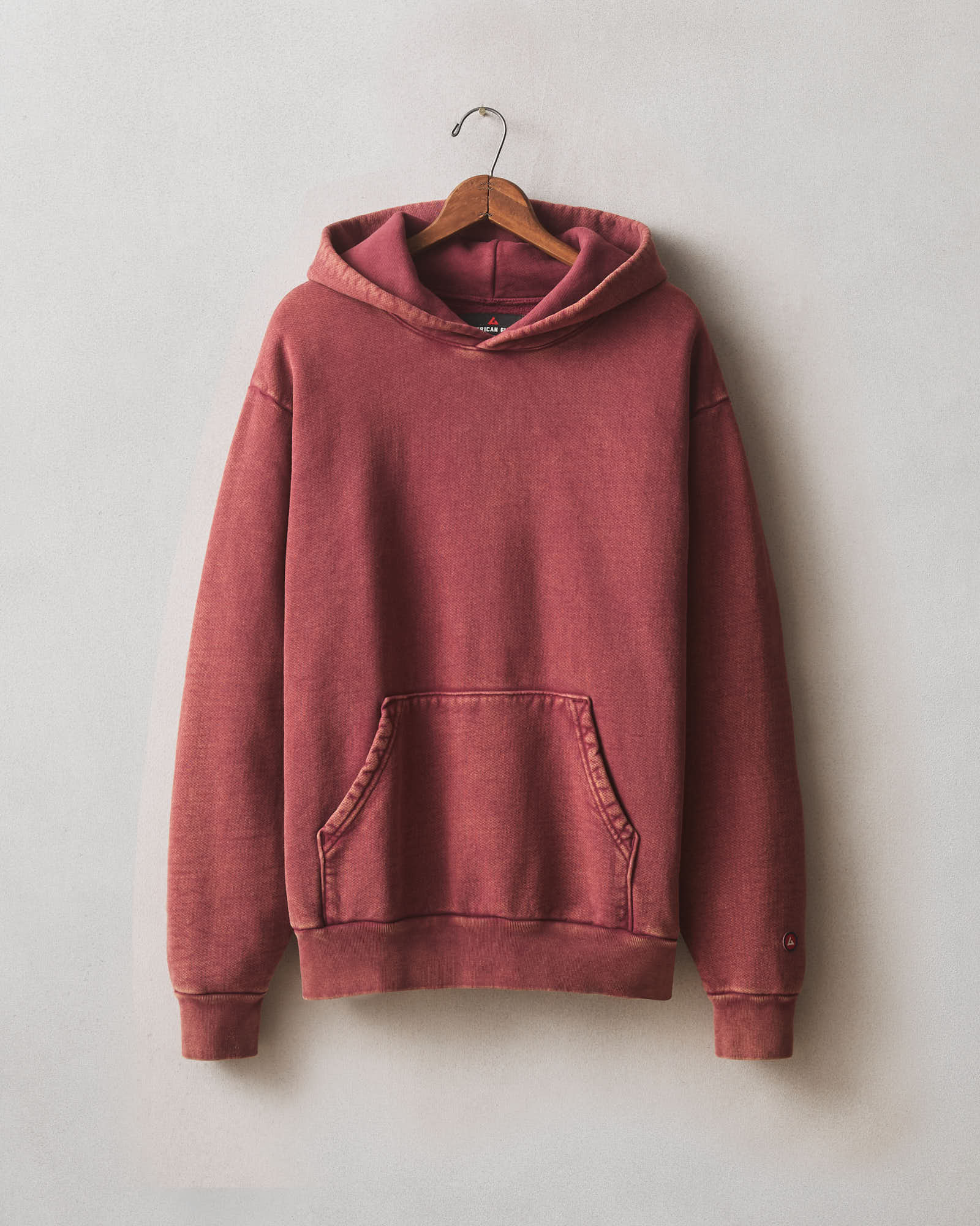 Unisex American Vintage Pullover Mineral Wash Pomegranate