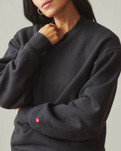 Unisex American Vintage Crew Sweatshirt - Washed Black