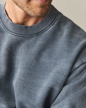 Unisex American Vintage Crew Sweatshirt - Mineral Wash Metropolitan Grey