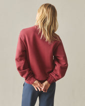 Unisex American Vintage Crew Sweatshirt - Washed Tibetan Red