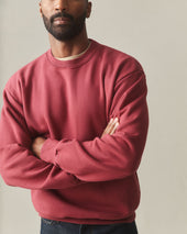 Unisex American Vintage Crew Sweatshirt - Washed Tibetan Red