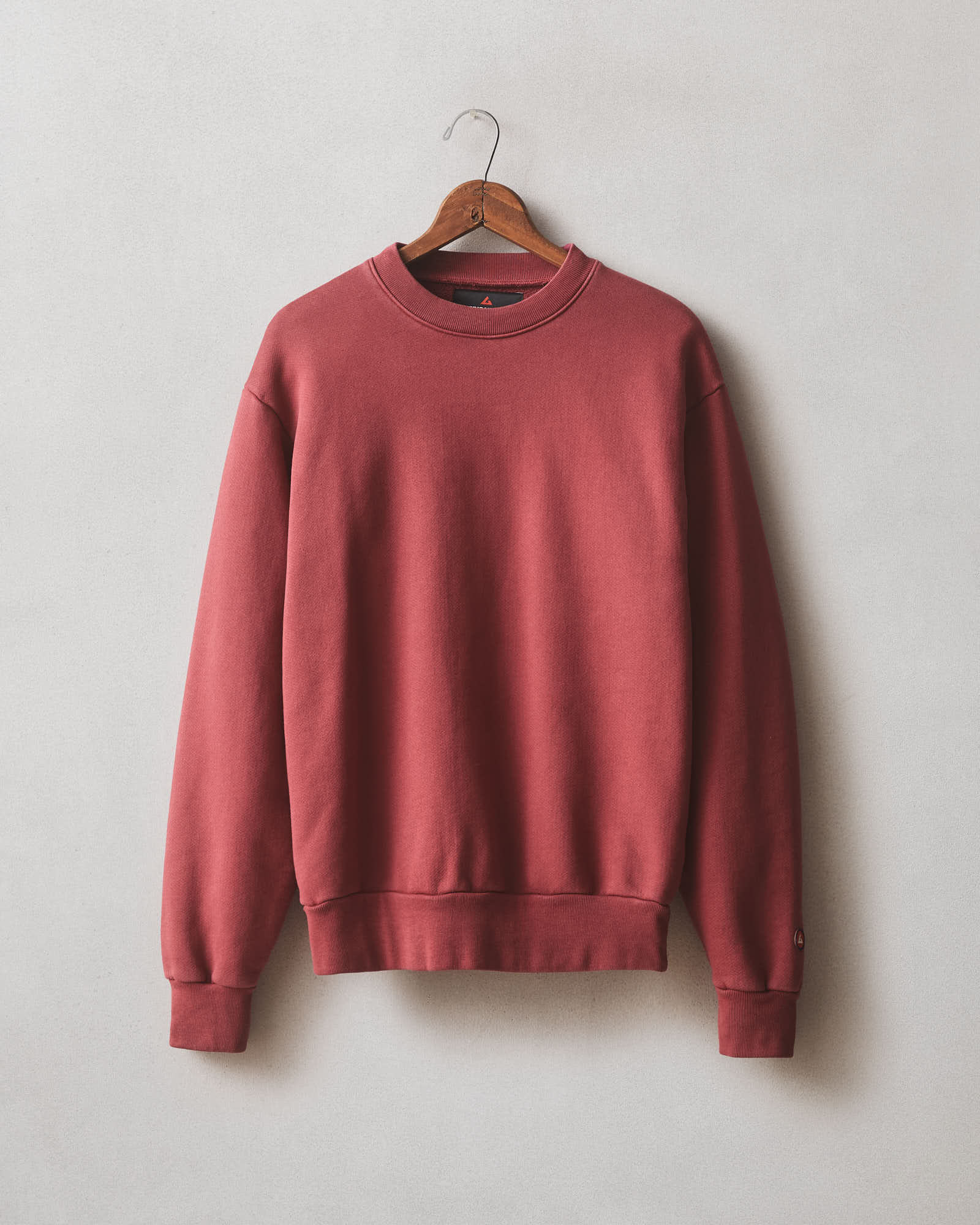 Unisex American Vintage Crew Sweatshirt Washed Tibetan Red