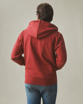 Men S Midweight Full Zip Red Ochre