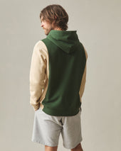Men S Colorblock Midweight Pullover Safari Green Moss